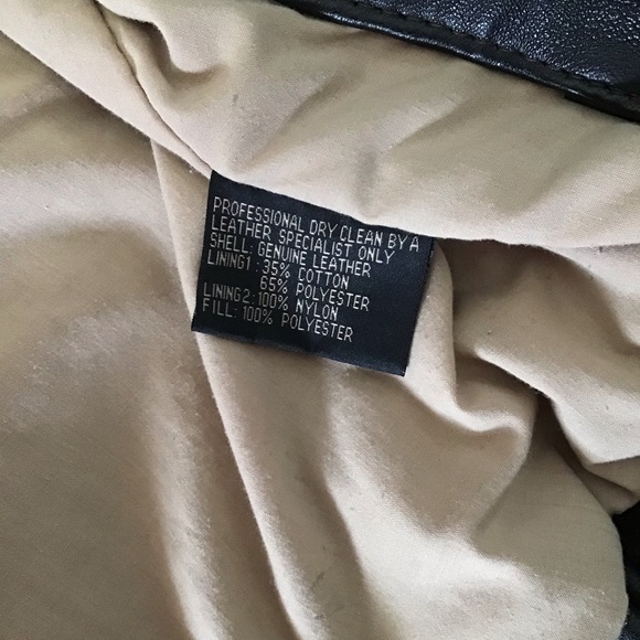 Oversized Leather jacket bomber large top gun mens izod vintage - Picture 10 of 13